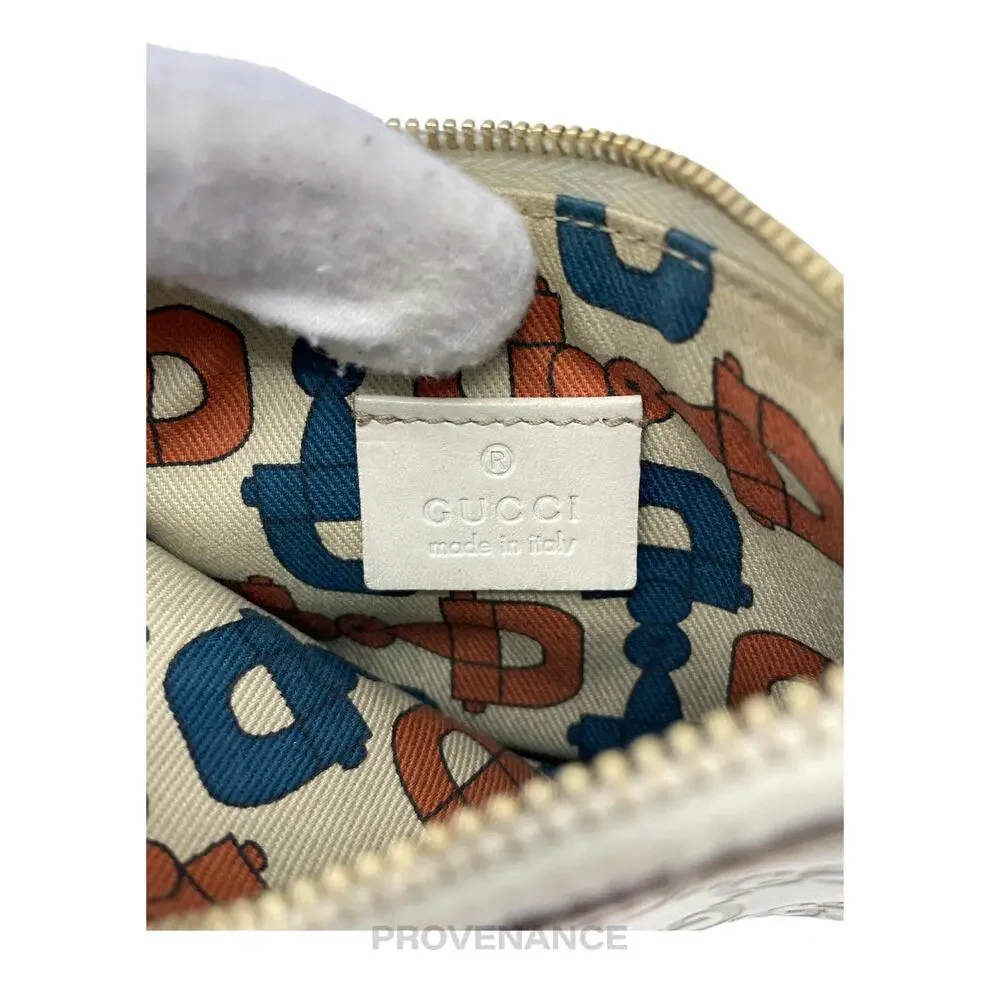 🔴 Gucci Zip Pouch Wallet - Ivory Guccissima Leather - Picture 7 of 8